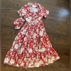 LaDoubleJ Pink Curly Swing Dress